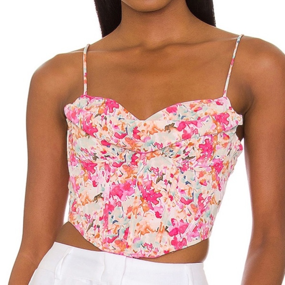Revolve More to Come Melinda drape bustier top